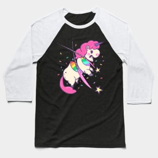 Unicorn Cake Baseball T-Shirt